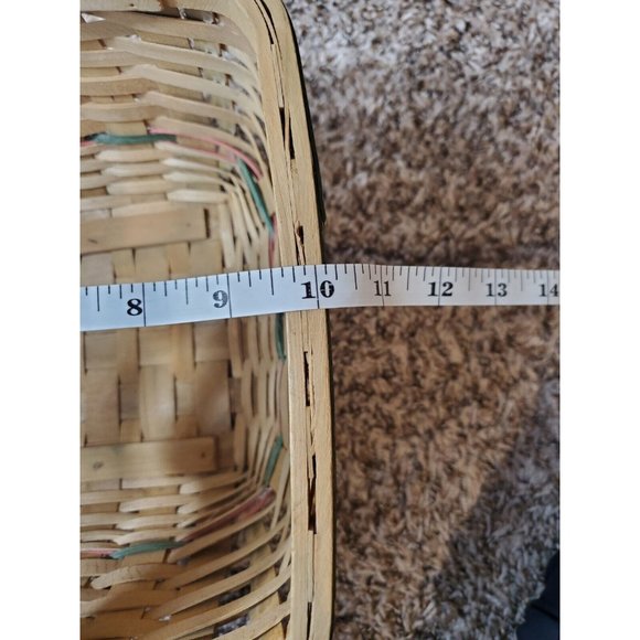 Rooster Weaved Handled Basket - Picture 6 of 6